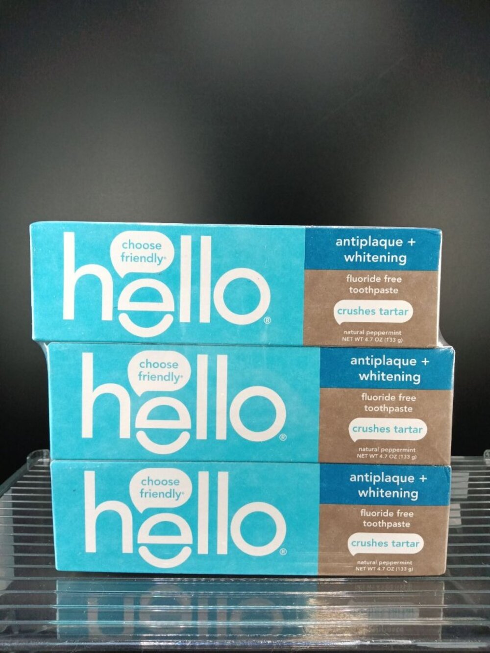 Hello Fluoride Free Antiplaque Whitening Toothpaste Natural Peppermint 4.7oz